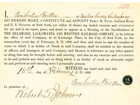 1889 Document Signed Pemberton Brittin 1812-1894 Newton sussex County new Jersey