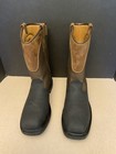 New  Mens Carhartt 11  Rugged Flex   Steel Toe Wp Wellington Work Boots  Size 12w