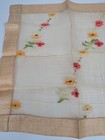 Set Of 3 World War 2 Era Vintage Hand Embroidered Napkins Dresser Linens 