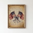 Vintage Star Spangled Banner Wall Art  Patriotic Sheet Music Poster  4th Of July