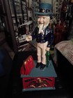 Vintage Uncle Sam Cast Iron Mechanical Coin Bank Works