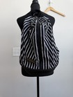 Adidas Stella Mccartney Gym Sack Bag Backpack Retail  140 Black White 2023