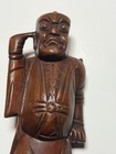 Vintage Chinese God Of Purity Nagasena Large Wood Carved Figure 12   