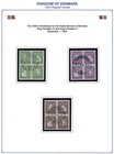 Denmark 1920-1924 Collection Of 41 Used Includes Sc  164-175  167a  171a  175a
