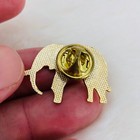 Gold Tone Elephant Lapel Pin - Safari Animal  Mascot