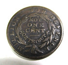 1837 Hard Times Token Not One Cent Millions For Defense For Tribute