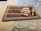 Mid Century Latch Hook Rug 36 X 24 