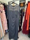 Chiffon A-line princess Scoop 3 4 Sleeves Plus Size Mother Of The  Bride