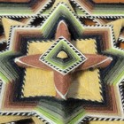Vintage Ojo De Dios God s Eye Yarn Mandala Huichol Mexico Mcm