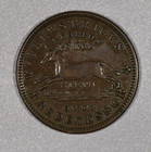 1837  illustrious Predecessor  Copper Hard Times Token   low-19 ht-33   Ef