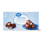  3 Pack  Great Value Creme Filled Swiss Rolls Snack Cakes  13 Oz  6 Count