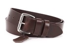 Men s Genuine Buffalo Full Grain Leather Belt 1 5   Wide Amish Handmade In Usa