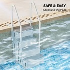 4 Steps Swimming Pool Ladder Heavy Duty Step For Indoor Outdoor Swimming Pool