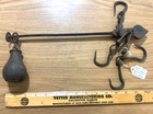 Antique Whitmore 1800 s Cast Iron Hanging Balance Beam Scale Sliding Weight Farm