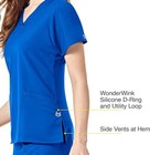 Womens Medical Uniform Scrub Top - 2 Front Pockets - Vneck - Royal Blue - Xsmall