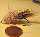 Vintage Fly Fishing   Group Of 4 Hand Tied Flies   Mouse Lure Bait   Trout