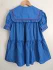 Vtg Kate Greenaway Dress Girls 6 Classic Sailor Collar Madeline Patriotic Usa 