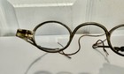 Antique 1800   s Civil War Era Kern Brass Eyeglasses W  Adjustable Sliding  Arms