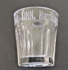 Antique Pre Pro Whiskey Shot Glass Harrisburg John J  Finn Maker Of Old Gorman