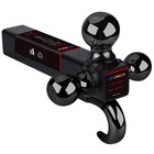 2  Trailer Hitch Tri Ball Mount Tow Hook Receiver 1-7 8   2   2-5 16  10000lbs