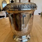 Vintage Millennium Year 2000 Silverplate Champagne Wine Ice Bucket Stars