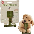 Pet Spot Bam-bones Plus Toothbrush Dog Chew Toy For Small Dogs 10   30 Lbs  Bamboo