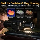 Kiborx R1 Thermal Rifle Scope 3-in-1 Night Vision 256 Core 7x Coyote Hog Hunting