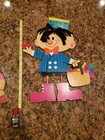 Rare Vintage The Dolly Toy Co  Mod Moppets Pressed Cardboard Wall Decor