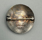 Vintage American Red Cross Volunteer Enamel   Sterling Pin