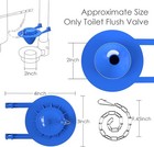 2-pack Universal 2  Toilet Flapper Replacement Kit - Durable Rubber   Blue 