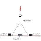 Battery Power Concrete Screed Vibratory Kit Concrete Finishing Tool 70  Board
