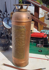 Vintage   Brass Copper  Fire Extinguisher