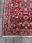 Antique Oriental Rug - 38x56 Inches - Handmade Wool Red Sarouk  Read       