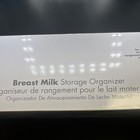 The First Years Breast Milk Storage Organizer White  Freezer Safe  Stackable