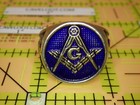      Masonic Master Mason Ring Blue Enamel Square   Compass G Us 11 75