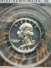 1963 Silver Proof Washington Quarter Pcgs Pr68