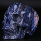 3 5  Sodalite Carved Crystal Skull  Realistic  Crystal Healing