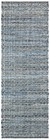 Montauk Collection Runner Rug - 2 3  X 7   Blue  Handmade  Ideal For High Tra   