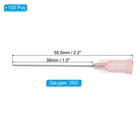 100pcs 1 5 Inch 20g Blunt Tip Dispensing Needles With Lure Lock