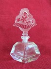 Vintage Bohemian Crystal Cut Glass Perfume Bottle Stopper Perfect Condition