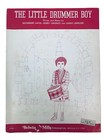 1960 Vintage Christmas Sheet Music - The Little Drummer Boy - Katherine Davis Ny