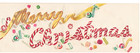 Vintage Merry Christmas Greeting Card Ribbon Candy Cane Music Unused 1950s