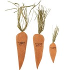 Primitives By Kathy Easter Wooden Carrot Set 3 Vintage Look Rustic Spring Decor