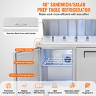 Mega Top 48  Sandwich Salad Refrigerated Prep Table 2 Doors W  18 Pans