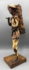 Vtg Paper Mache Figurine Man Mexico Folk Art 12  Farmer Carrying Mat