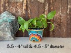 Handcrafted Mini Talavera Clay Planter Hand Painted