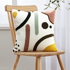  Colorful Boho Throw Pillow Covers 18x18 18  X 18   pack Of 1  Abstract Lines