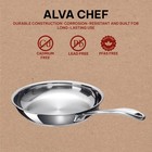 Alva Chef Stainless Steel Frying Pan  Non-toxic Cookware