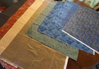 Lot Of 9 Cotton Print Fabric Lengths For Quilting -- Over 7 Yards Combined  