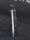 The Accolade Sword Of The Knights Templar - Handmade Medieval Sword W scabbard 